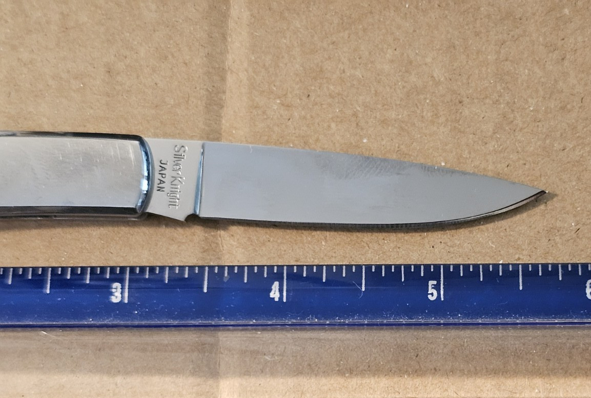 Gerber Silver Knight 8380 Pearl Lockback Blade Folding Knife Japan Early 2000s