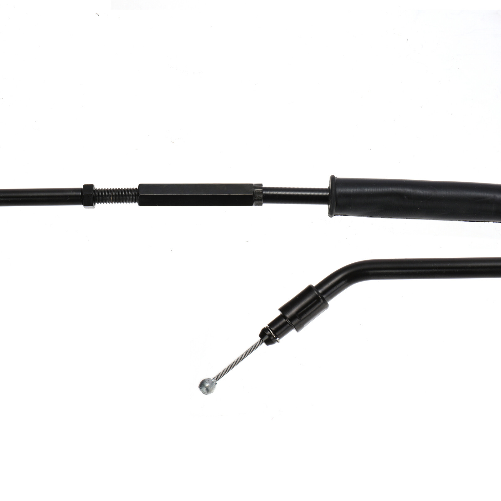 44.3" Black Throttle Idle Cable For Harley 00-06 Touring Electra Glide Road King