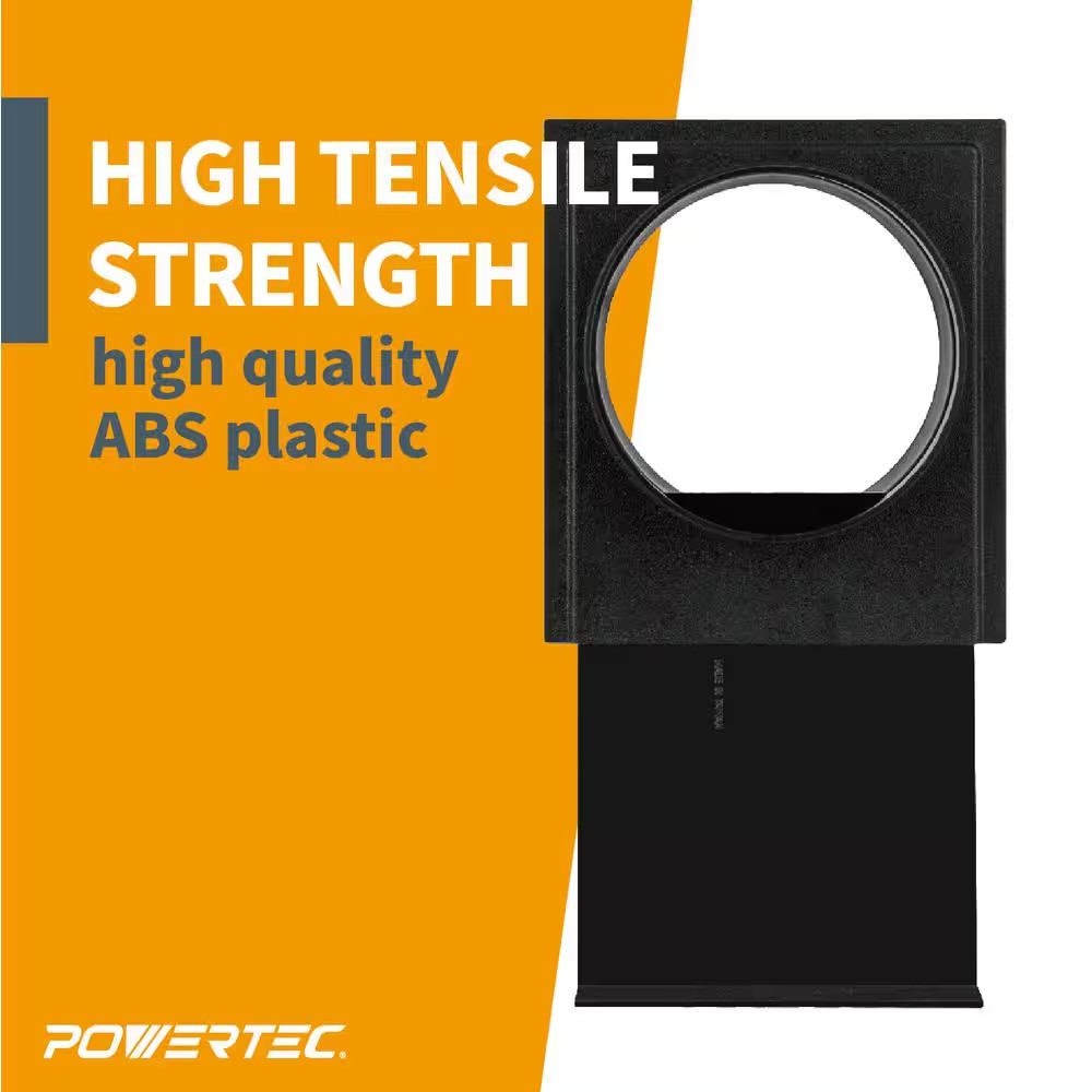 6 In. ABS Plastic Blast Gate for Dust Collection Systems