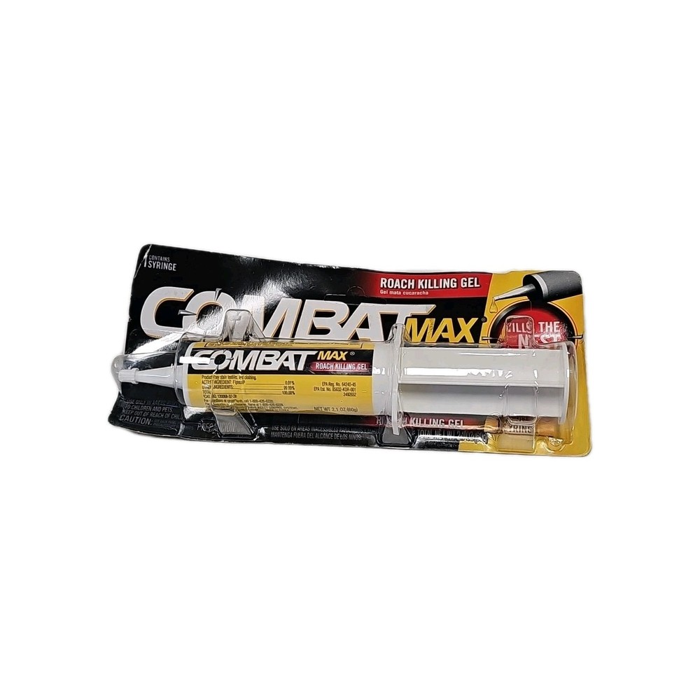 Combat 60 g Source Kill Max Roach Kill Gel-2.1 oz (1 Syringe),NEW!