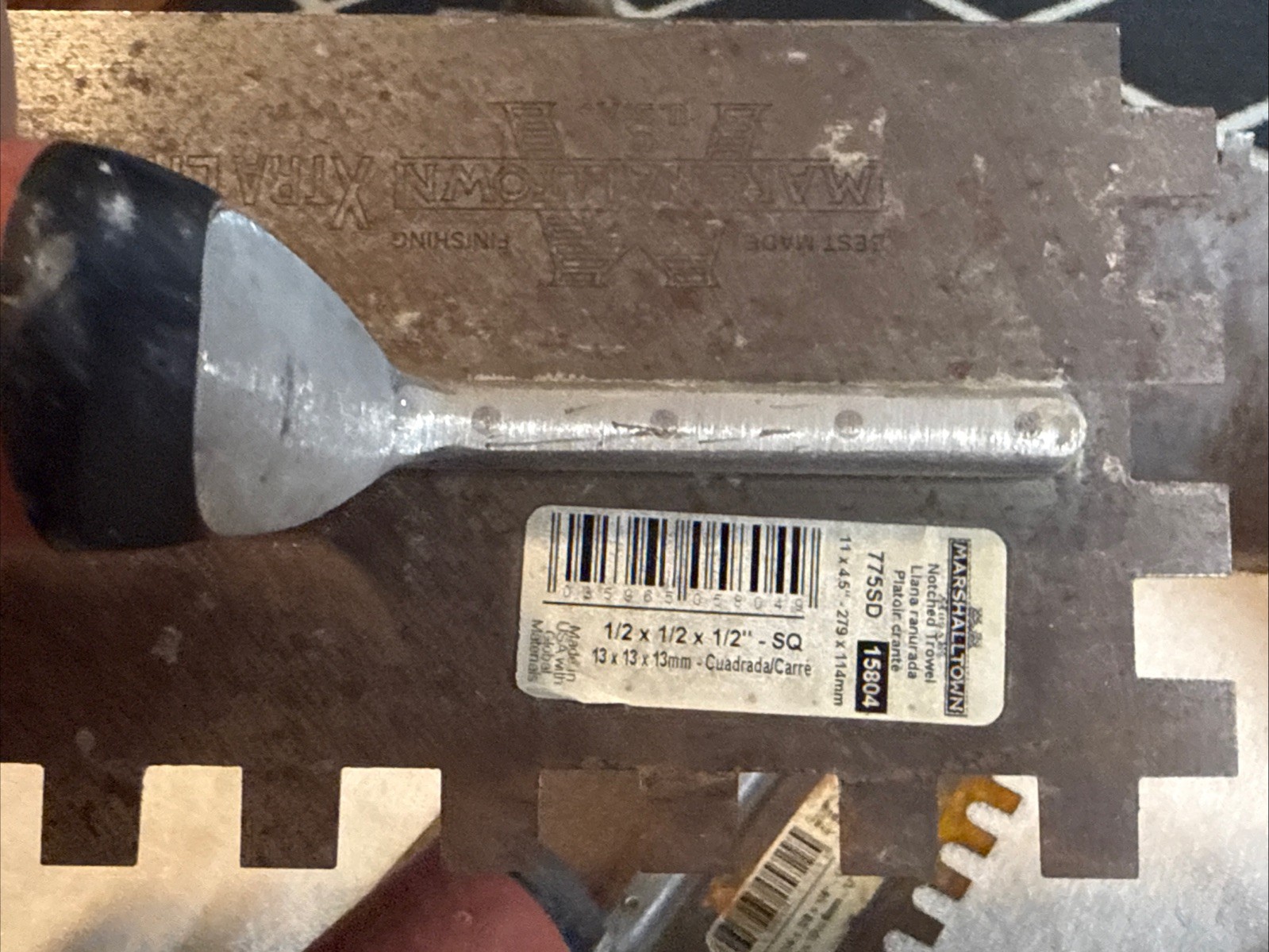 X5 Marshalltown Notched Trowels with Durasoft Handle & Different sizes