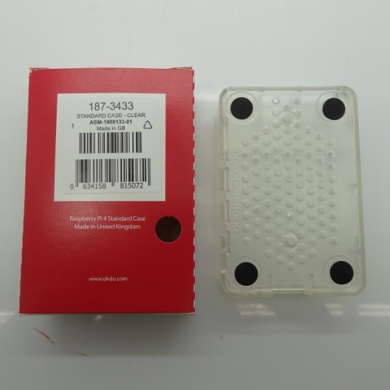 Okdo ASM-1900133-01 Clear ABS Case for Raspberry Pi 4 Standard