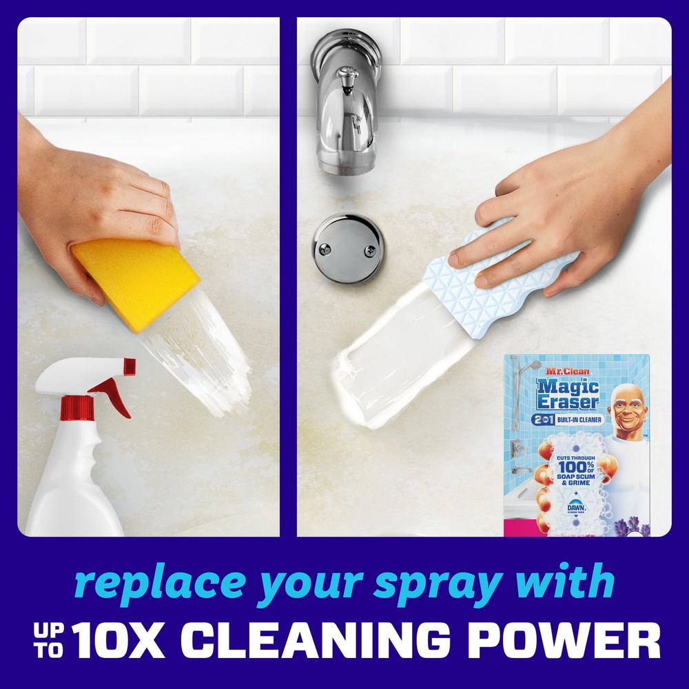 Ultra Bath Magic Eraser, Multi Purpose Cleaner for Bathroom, 3 Count