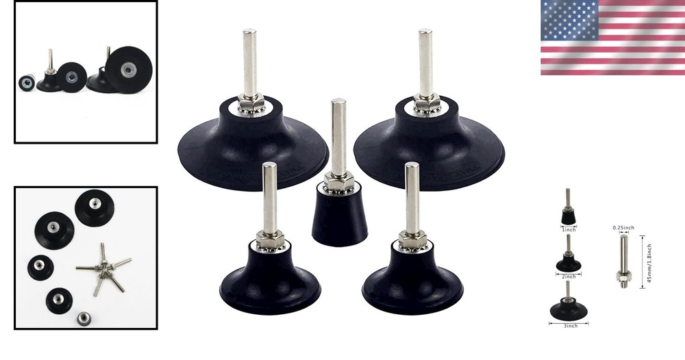5-Pack Universal Quick Change Disc Pad Holders for Efficient Polishing Tools
