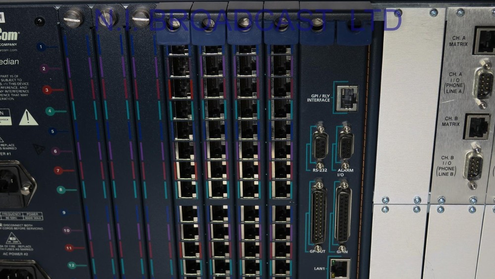 Clearcom Eclipse HX 64x channel intercom and 2x GPI6 modules