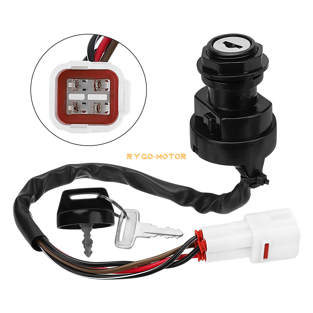 Ignition Key Switch for Yamaha Bear Tracker 250 YFM250X YFM250B 1999 2000 2001