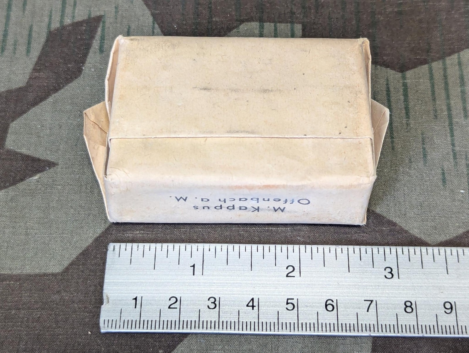 One Original 1940s WWII German Zaza Hand Soap Bar 1942 Vintage Wehrmacht Army