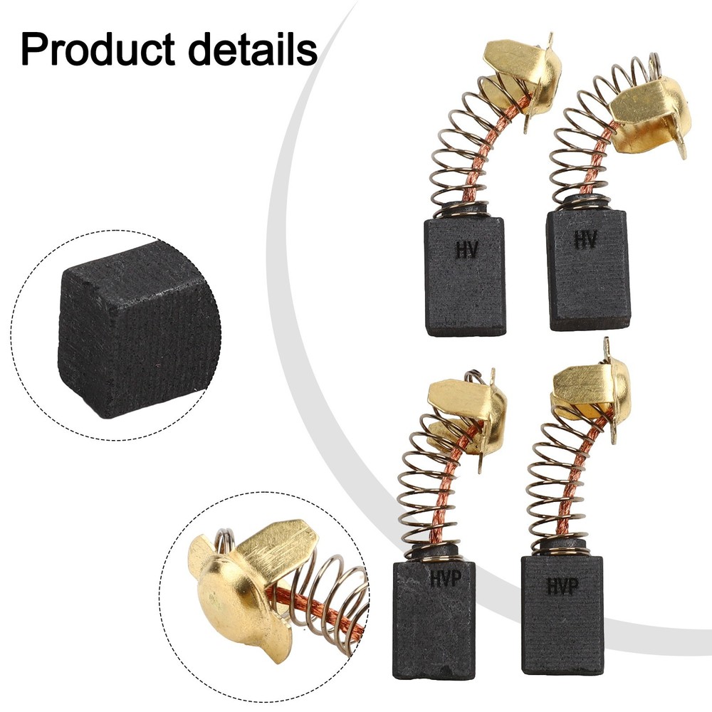Reliable Performance Carbon Brushes for DWP849 For angle Grinder 4 Pack