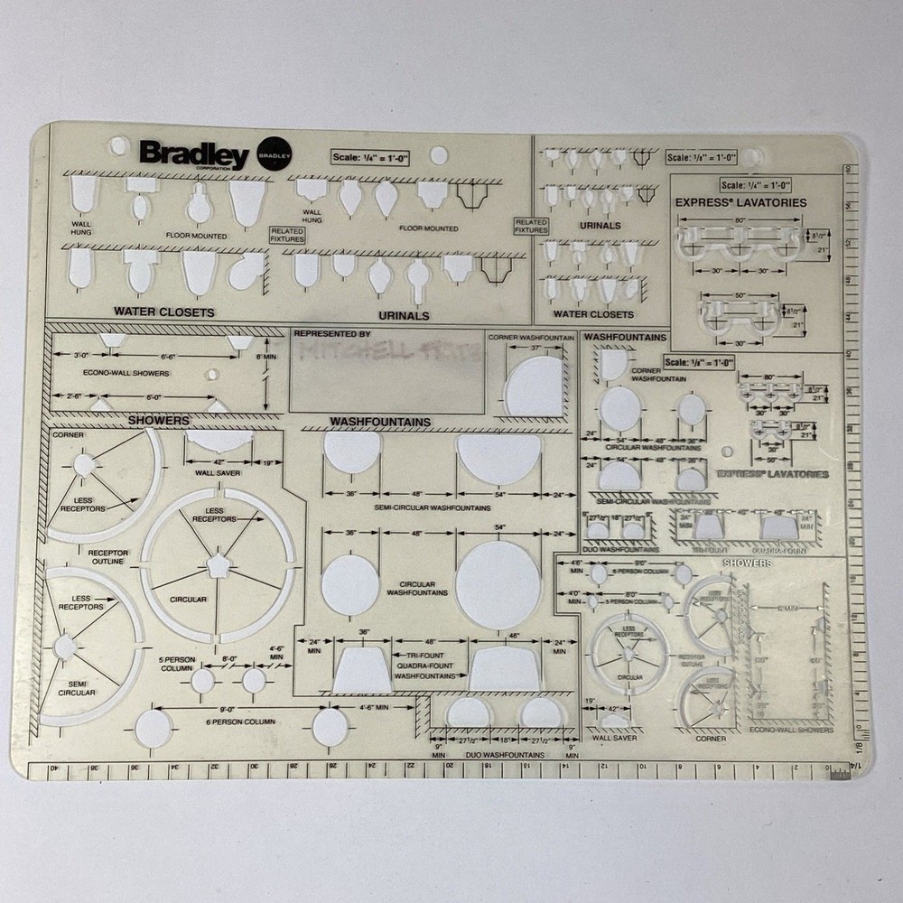 Drafting Stencil Template Lot Engineering Math Art Drawing Geometry Architecture