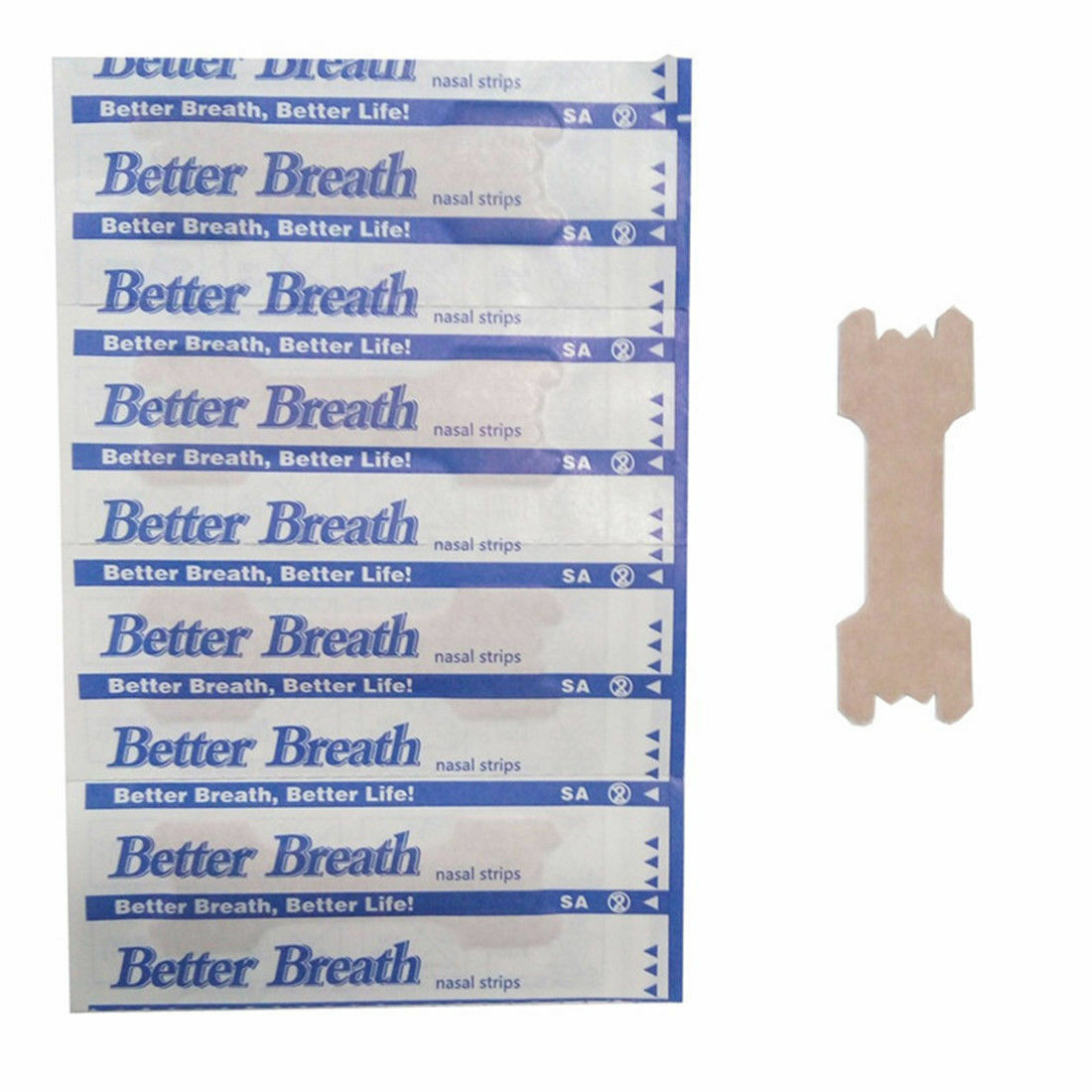 10-1000pcs Nasal Strips Breathe Better Anti Snoring Sleep Right Aid Stop Snore