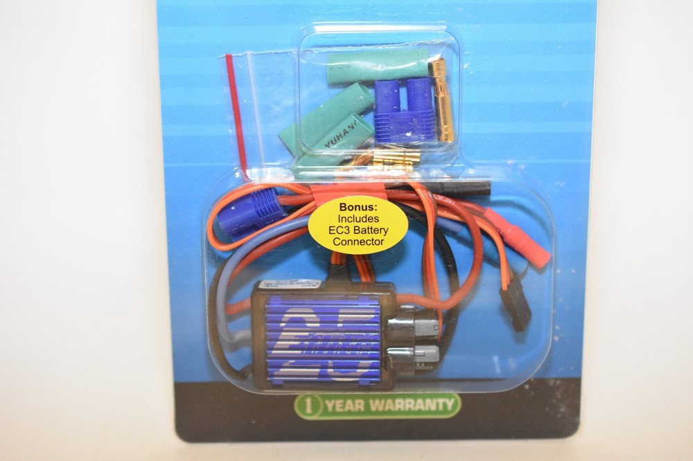 E-FLIGHT 25 AMP PRO BRUSHLESS ESC WITH ADVANCED PROGRAMMING AND HEAT SINKS