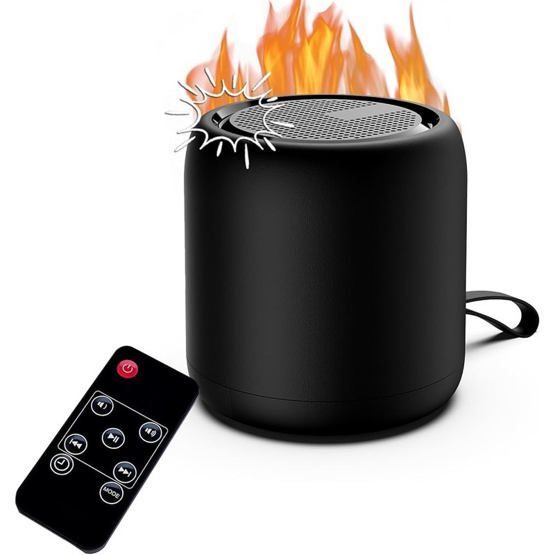 Fireplace Crackling Sound Machine Remote Control Auto-Off Timer 24H Playback New
