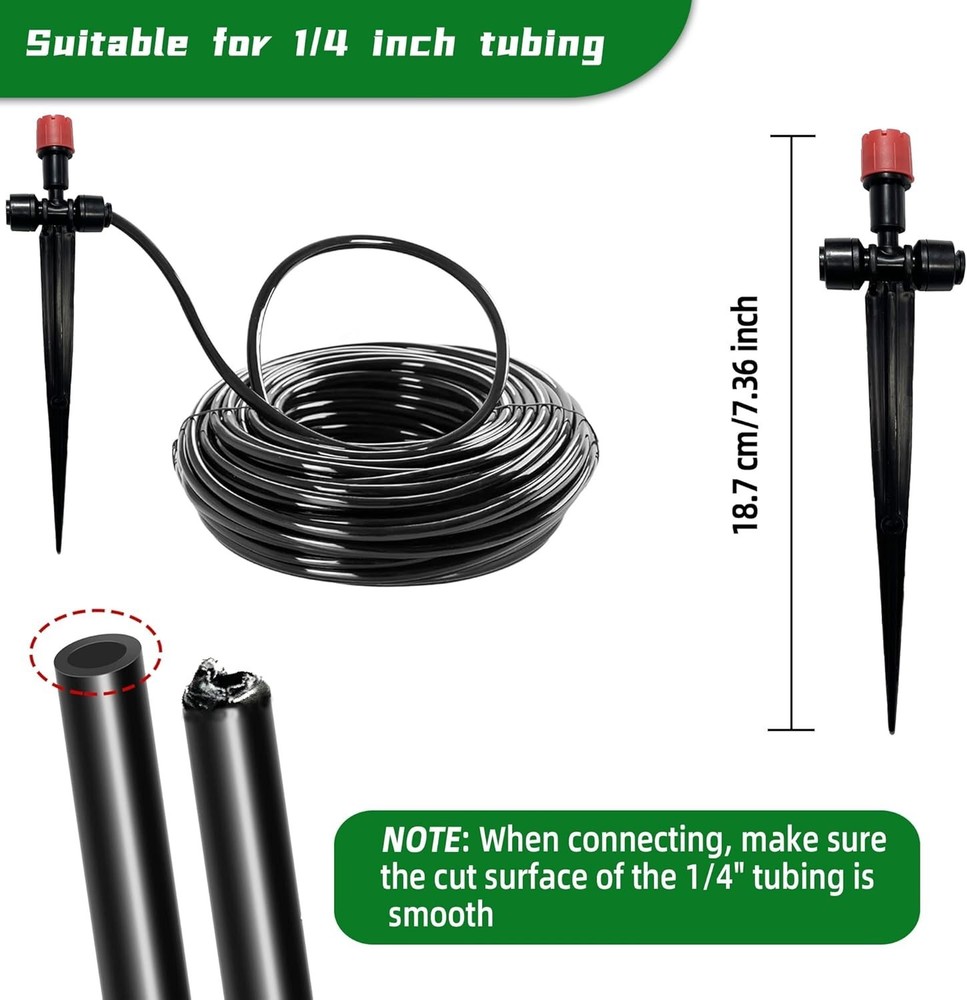 20PCS Two-Way Connection Drip Irrigation Emitters for Precise Watering Needs