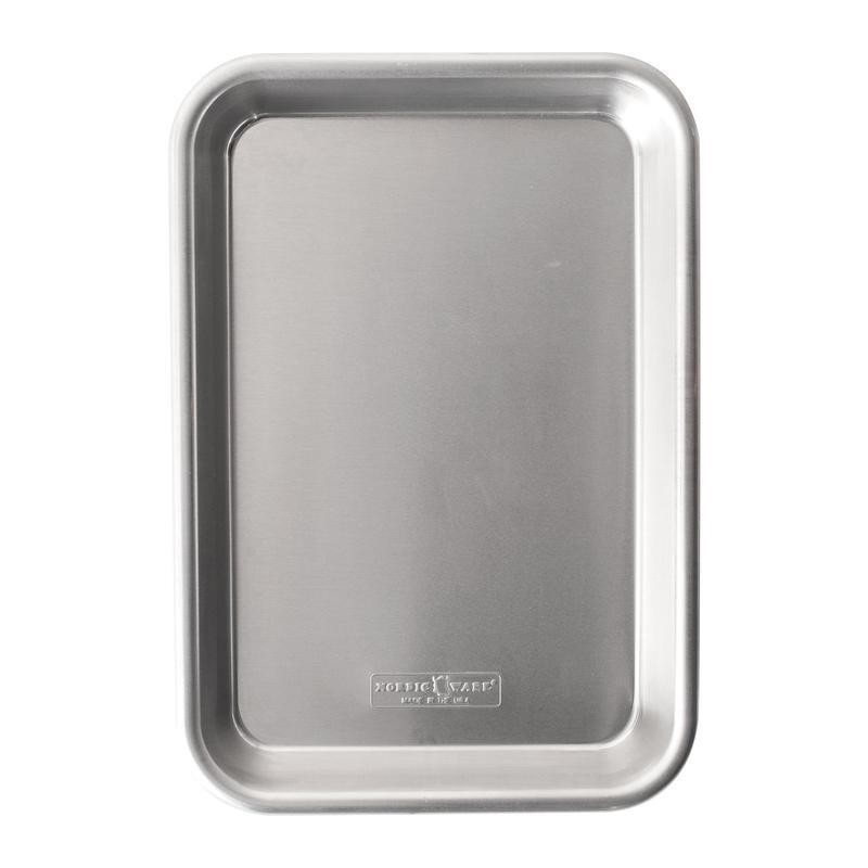4 Pack Natural Aluminum Baking Sheets 1/8 Size Versatile Kitchen Tools New
