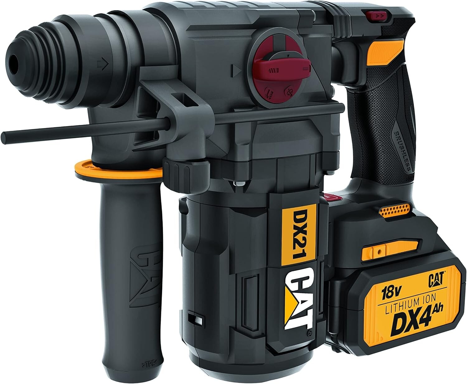 Cat® 18V 1 FOR ALL 1” Cordless Rotary Hammer Drill, Brushless Motor-DX21