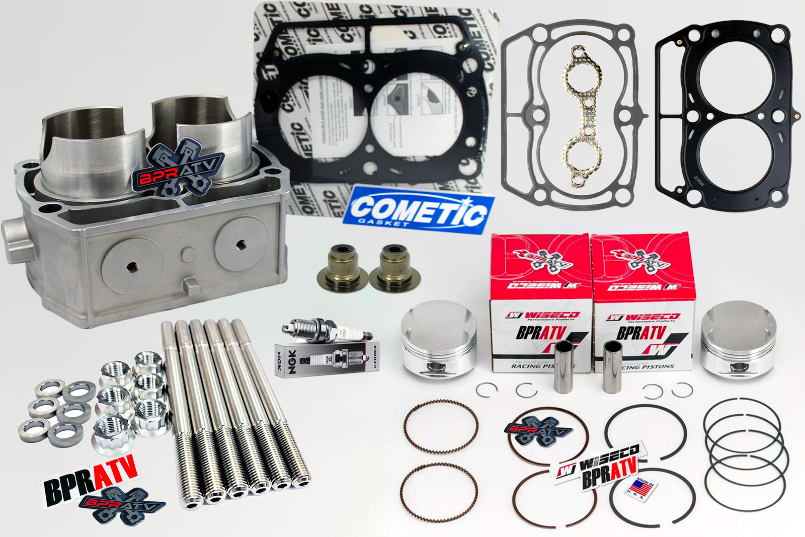 Polaris Ranger RZR Sportsman 800 Top End Rebuild Kit Cylinder Piston Gaskets 🔧