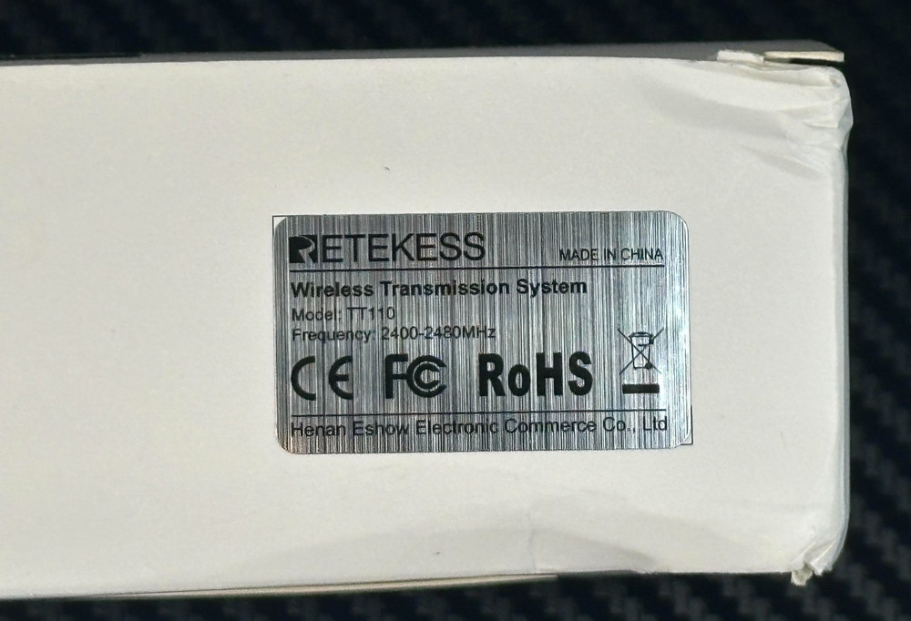 Retekess TT110 Wireless Transmission System 2400-2480 MHz White