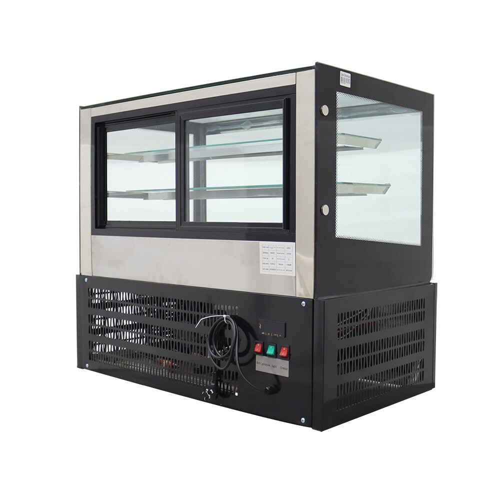 220V Refrigerated Cake Display Cainet 3 Layers Showcase with Defogging Function