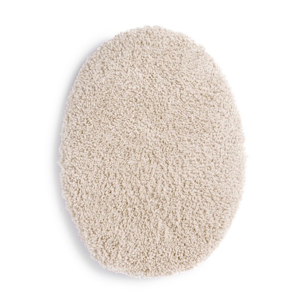 Basic Polyester 19" x 22" Toilet Lid Cover, Tan