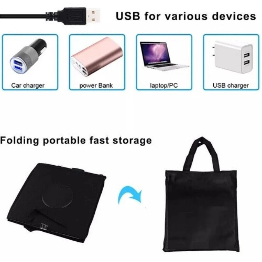 16in LED Photo Studio Light Box Portable Folding Photography Shooting Tent Kit