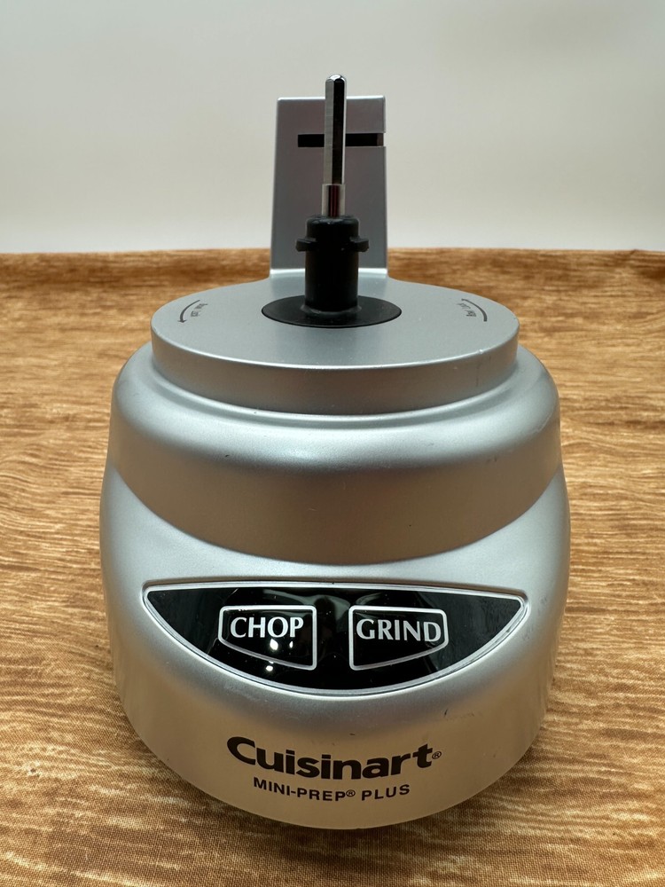 Cuisinart Mini-Prep Plus Motor Base Only DLC-2A Tested Works Silver EUC