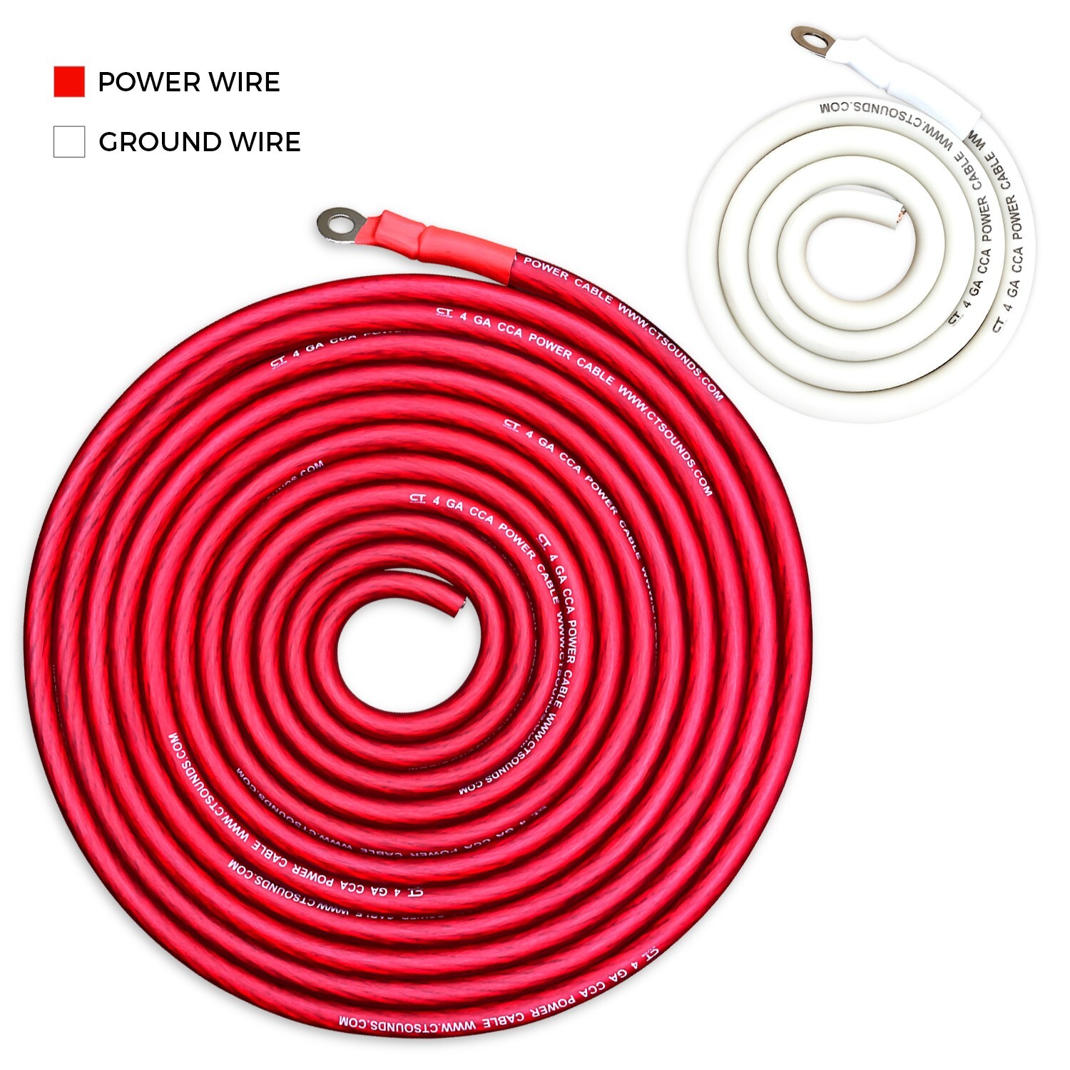 CT Sounds 4 Gauge 1500 Watt CCA Amp Wiring Kit (AMPKIT-4GA-PRO)