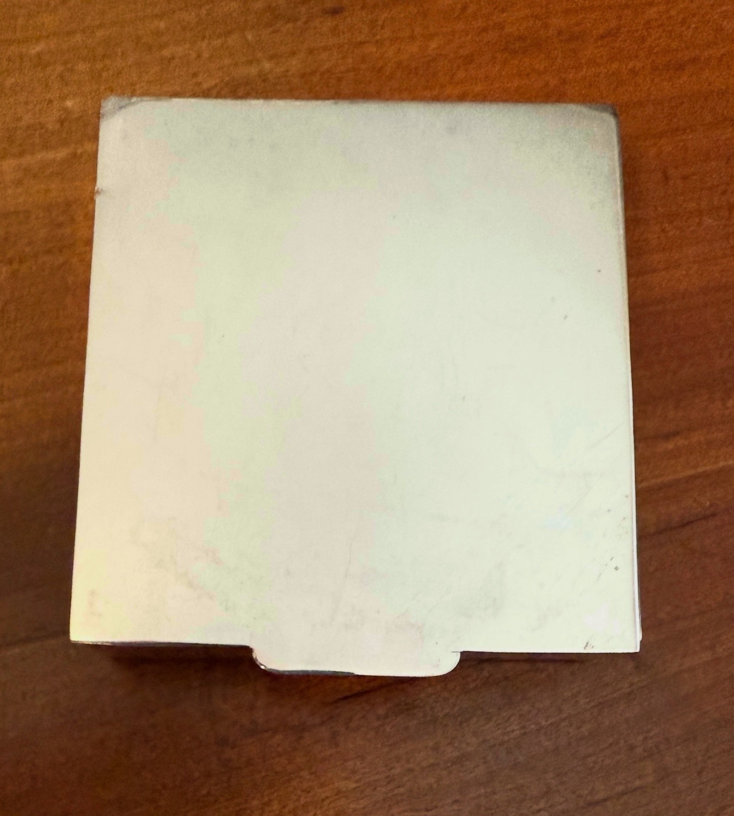 Vintage Sterling Silver Mid Century Modern Jewelry or Small Box , ASW=4.82 Oz