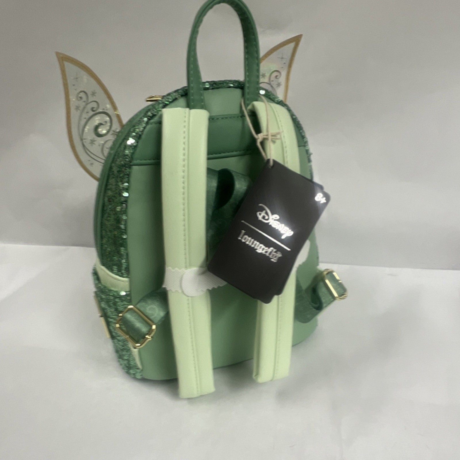 NWT Loungefly Peter Pan Tinker Bell Holiday Cosplay Sequin Mini Backpack