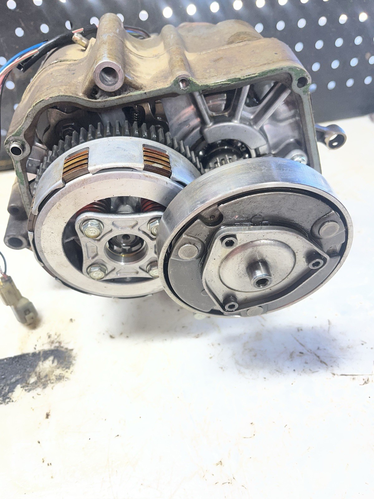 1993 Honda TRX 90 Bottom End Engine Crankcase Case Crankshaft Clutch Flywheel