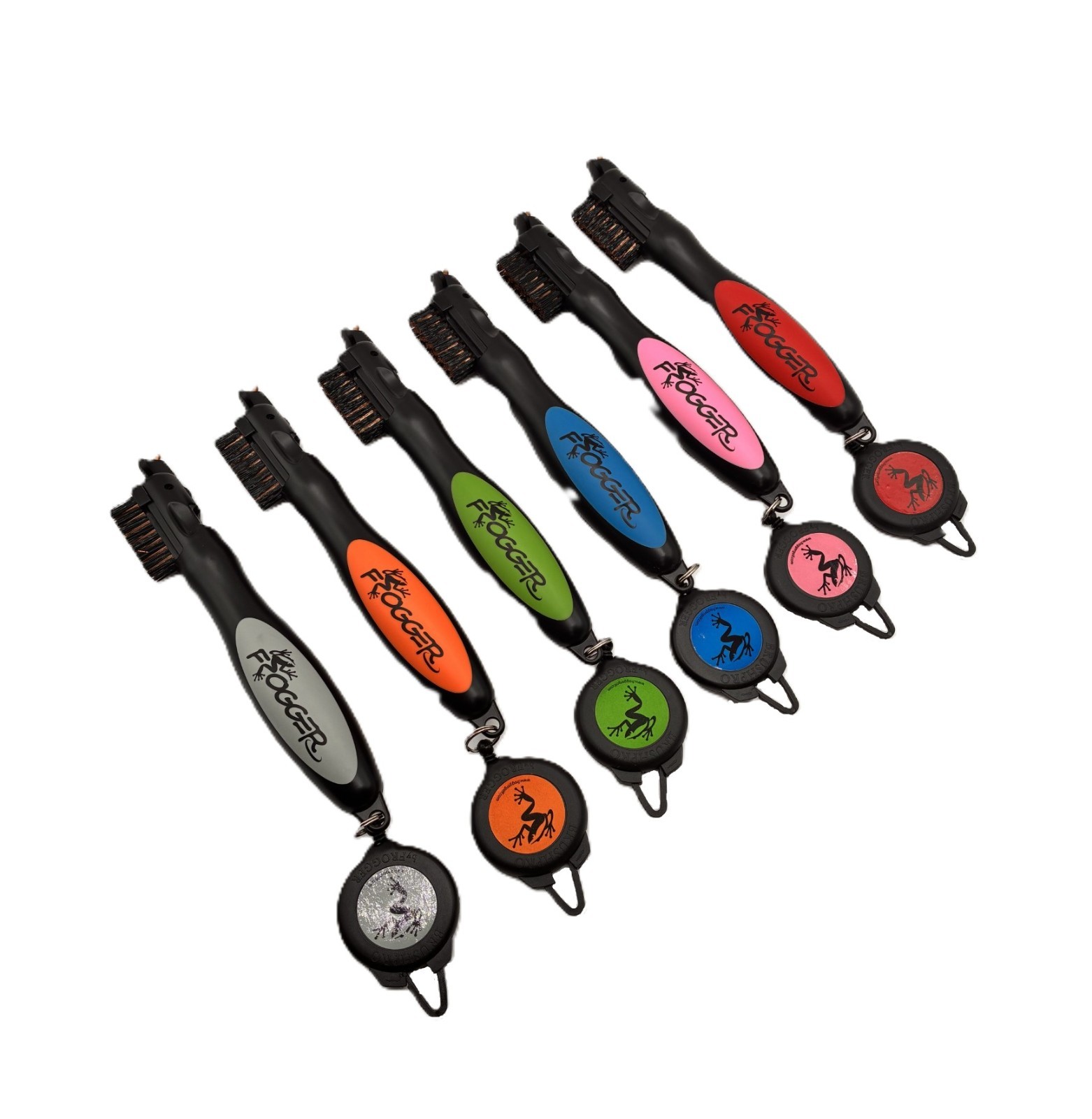 Frogger Brush Pro Retractable Dual-Bristle Club Brush/Groove Cleaners