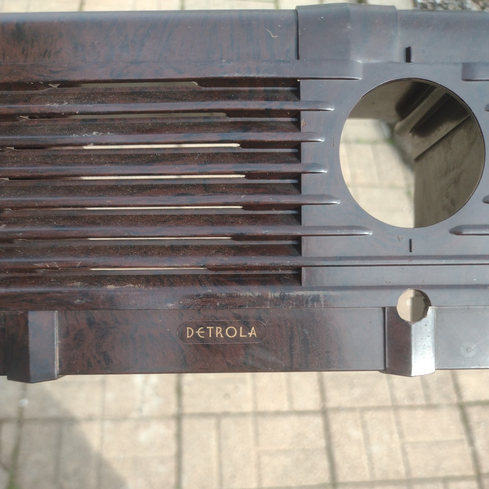 Antique 1930s Detrola Pee Wee Tube Radio Case.