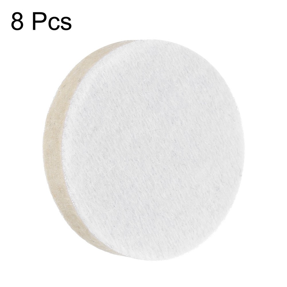 2-Inch Wool Polishing Pad Hook and Loop Buffing Wheel 8Pcs