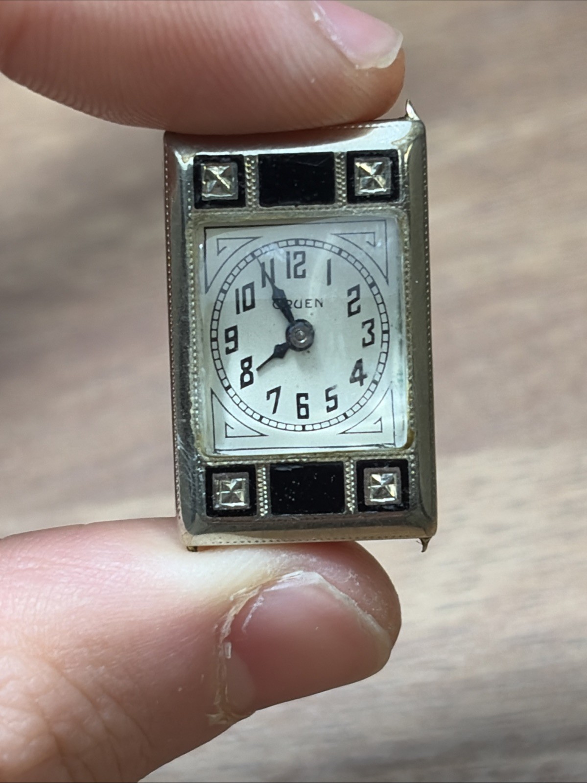 14K Art Deco 1920’s - 30’s Gruen Ladies White Gold Watch