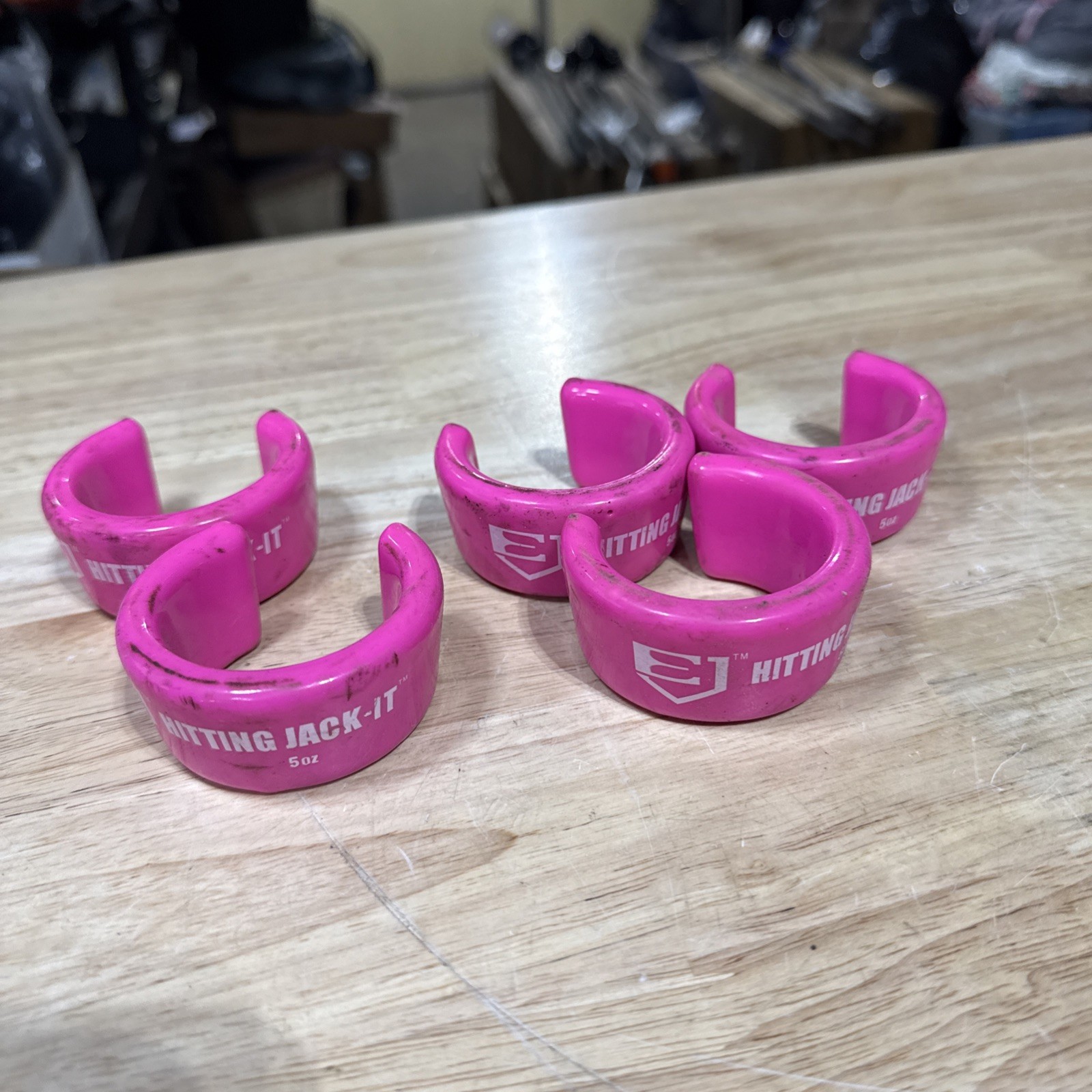Lot of 5 - Hitting Jack-It Bat Weights 5 oz Each Pink