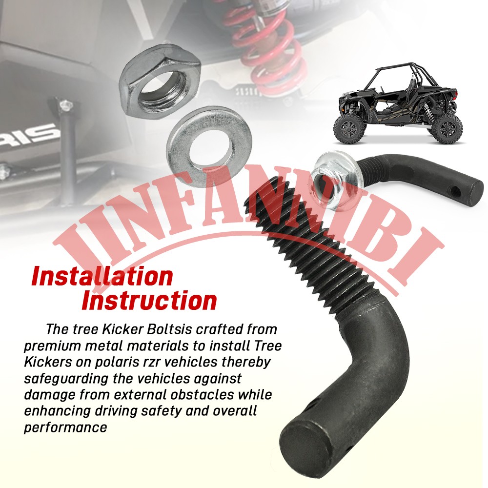 Tree Kicker Mounting Hardware Kit for Polaris RZR XP1000 / Turbo S Models 2 Seat