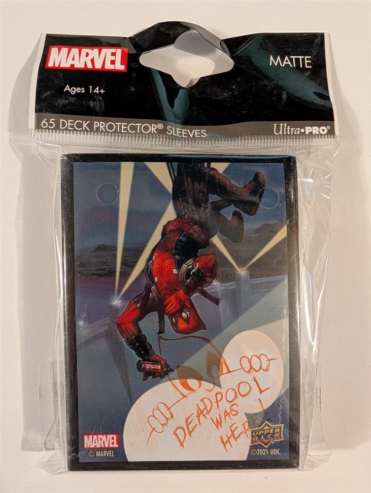 65 Matte Deck Protector Sleeves, Ultra PRO, Marvel, Deadpool