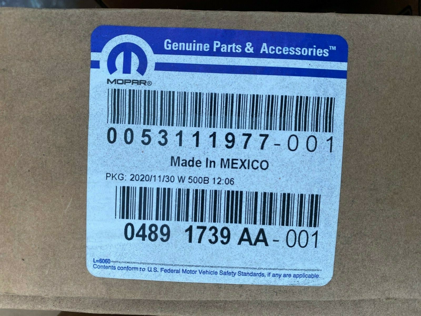 GENUINE MOPAR Vapor Canister Purge Valve 04891739AA (NEW)
