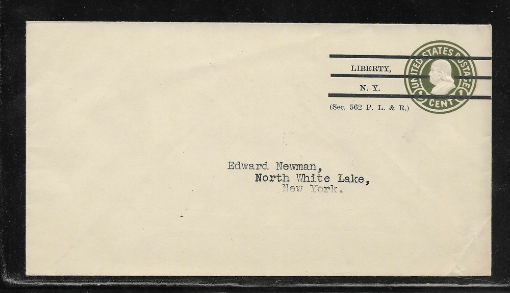 US Precancel Envelope: NY Liberty - 1a2 E 50 33; Used