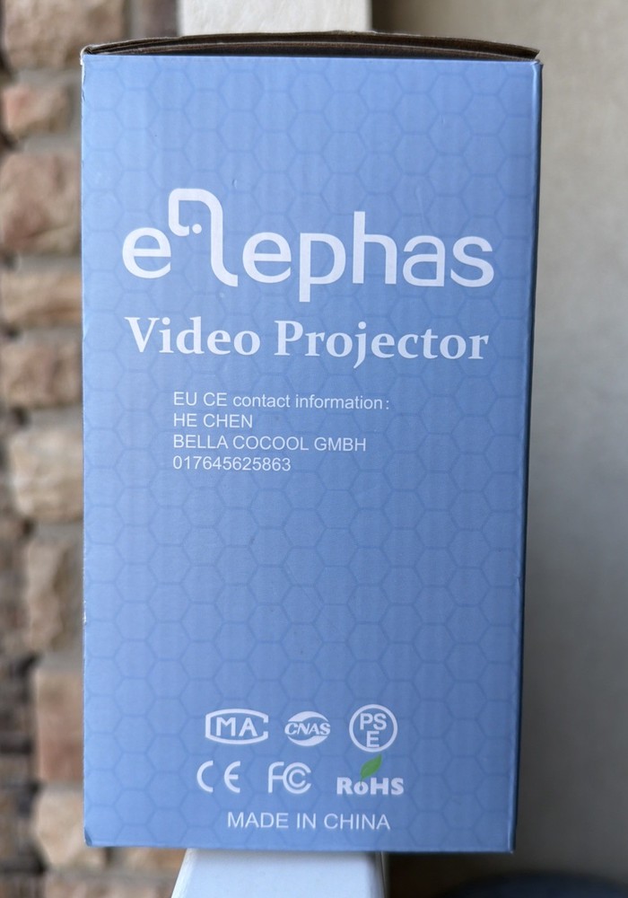 ELEPHAS Video Projector open Box In Original Box