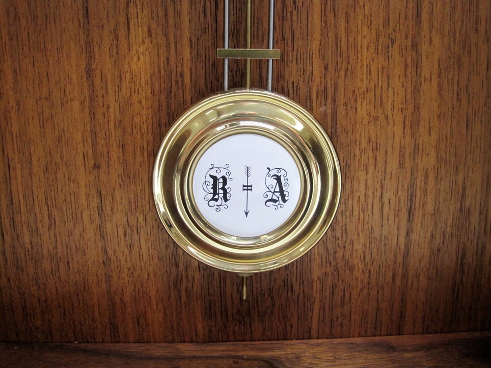 Beautiful Hand Made Solid Walnut Wall Clock Hermle German Movement