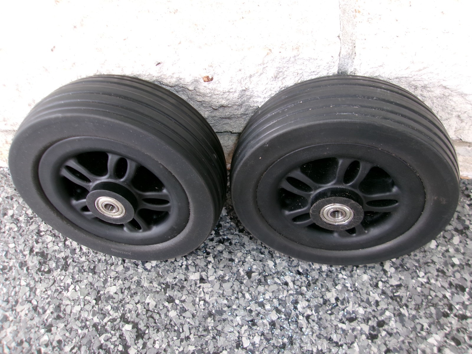 Pair of Front Anti Tip / Rear Caster Wheels for Jazzy 614 & 614HD # 6176