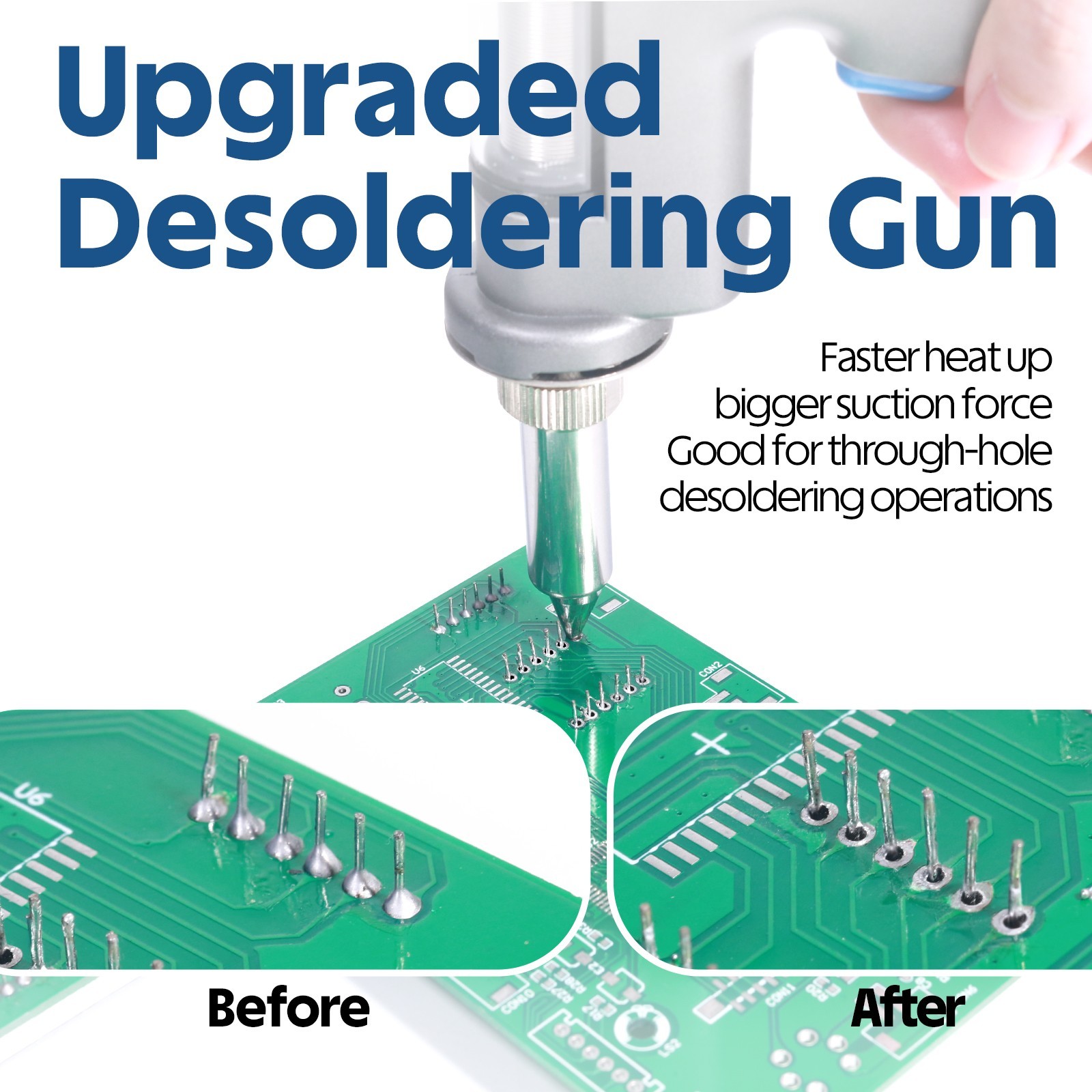 WEP 948 Desoldering Station 110W Vacuum Pump Digital Soldering iron Station kit