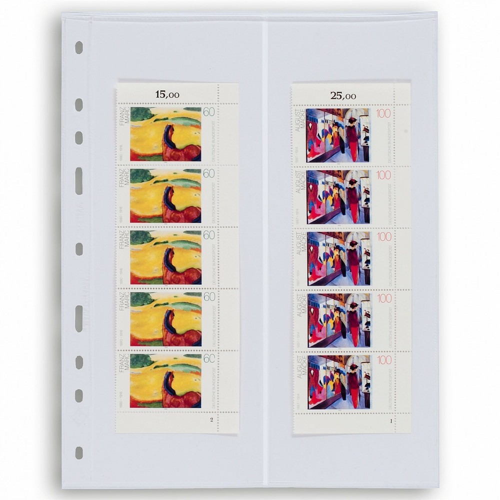 2 Clear Pocket Pages For Roll Stamp Archival Quality Pack of 5 Lighthouse Grande