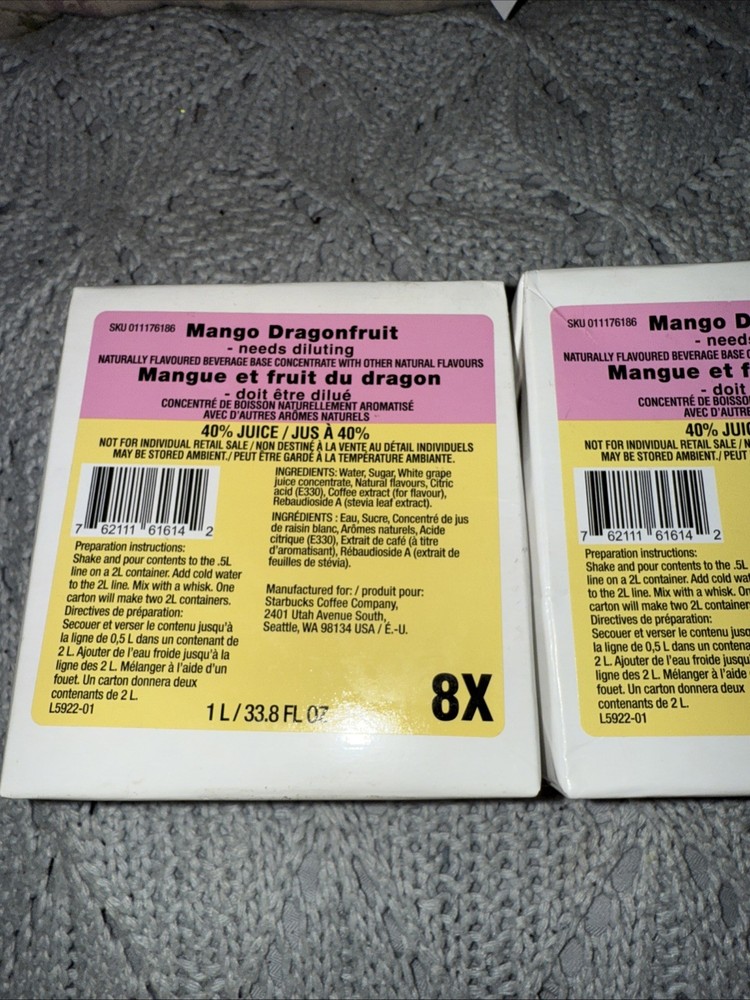Mango Dragonfruit Base 8X Concentrate 2 Boxes BB April 2026