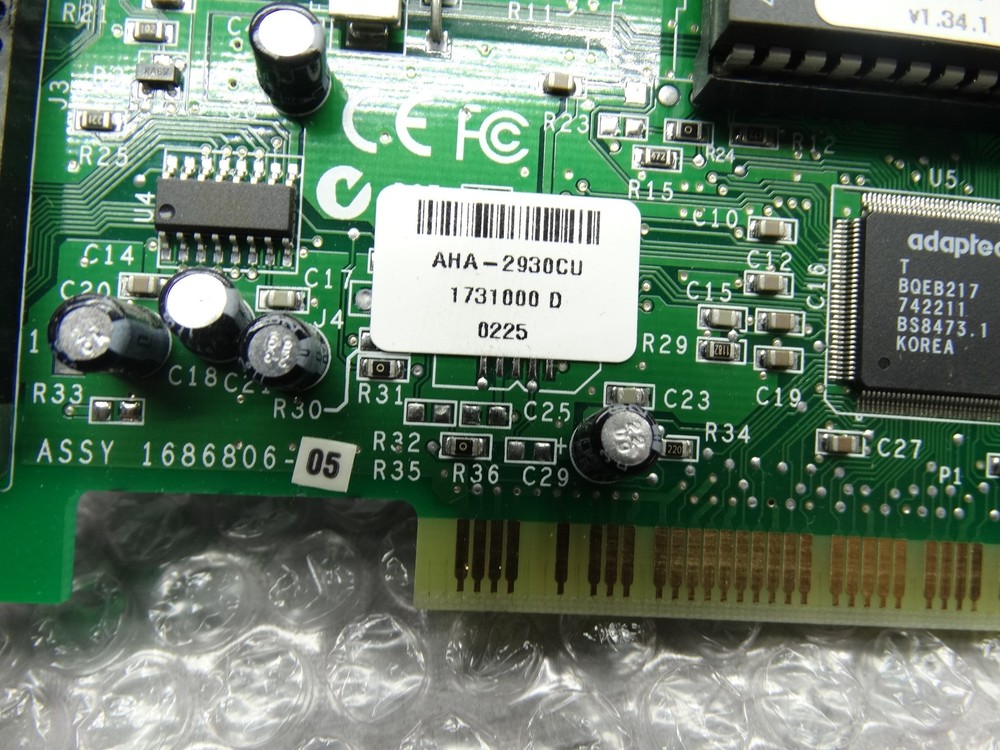 Adaptec AHA-2930CU SCSI Controller Card + Connector Cable