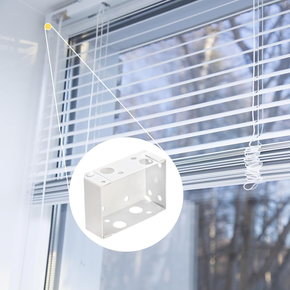 12 Pack 2.5 Inch Blind Brackets, Low Profile Box Mounting Bracket for Window ...