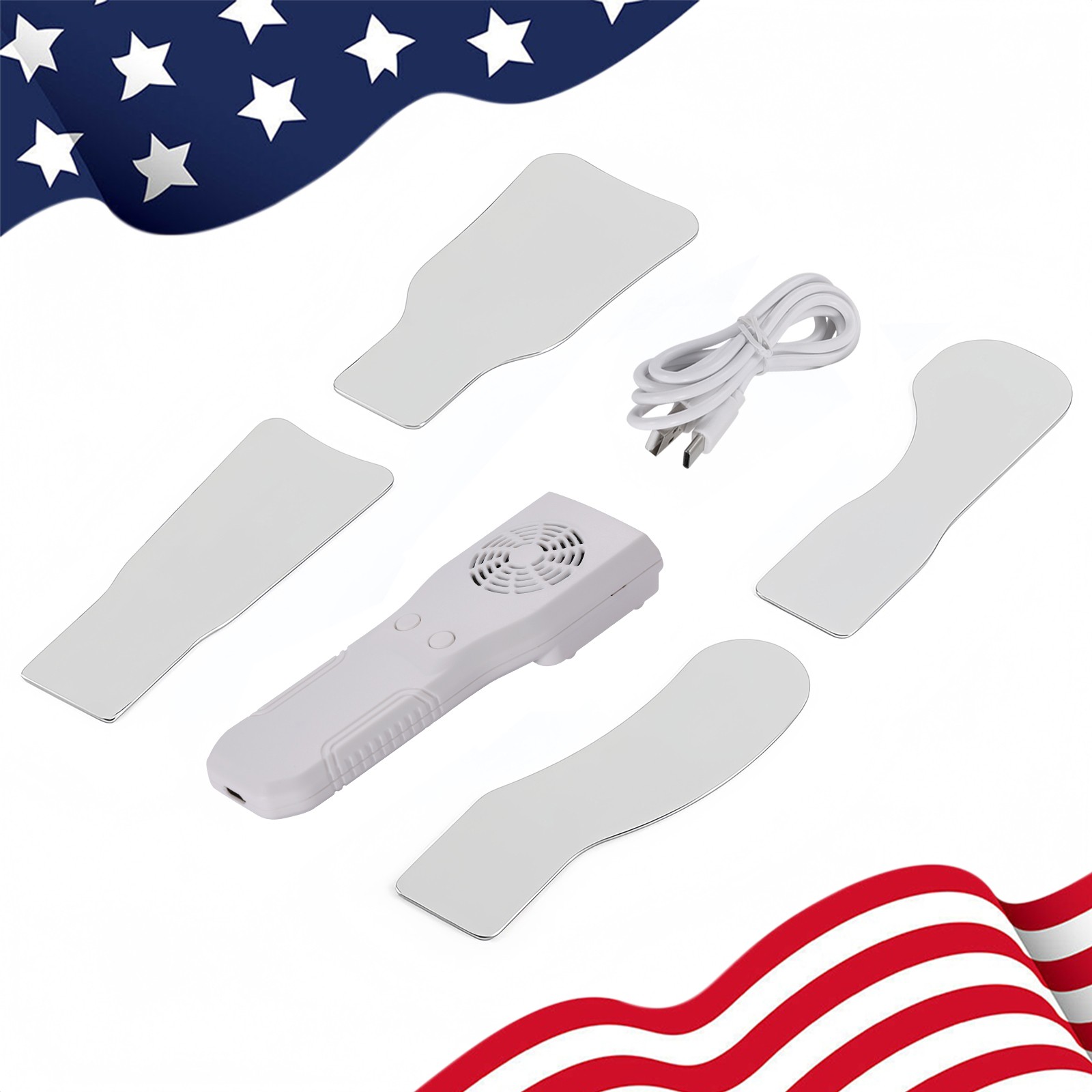 Sistema de Fotografía Intraoral LED Antivaho con Espejo Oclusal Dental 4 Espejos