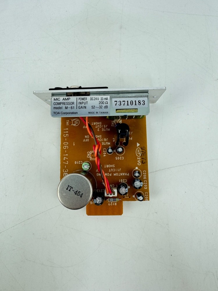 TOA M-61S Microphone Preamp Compressor Module