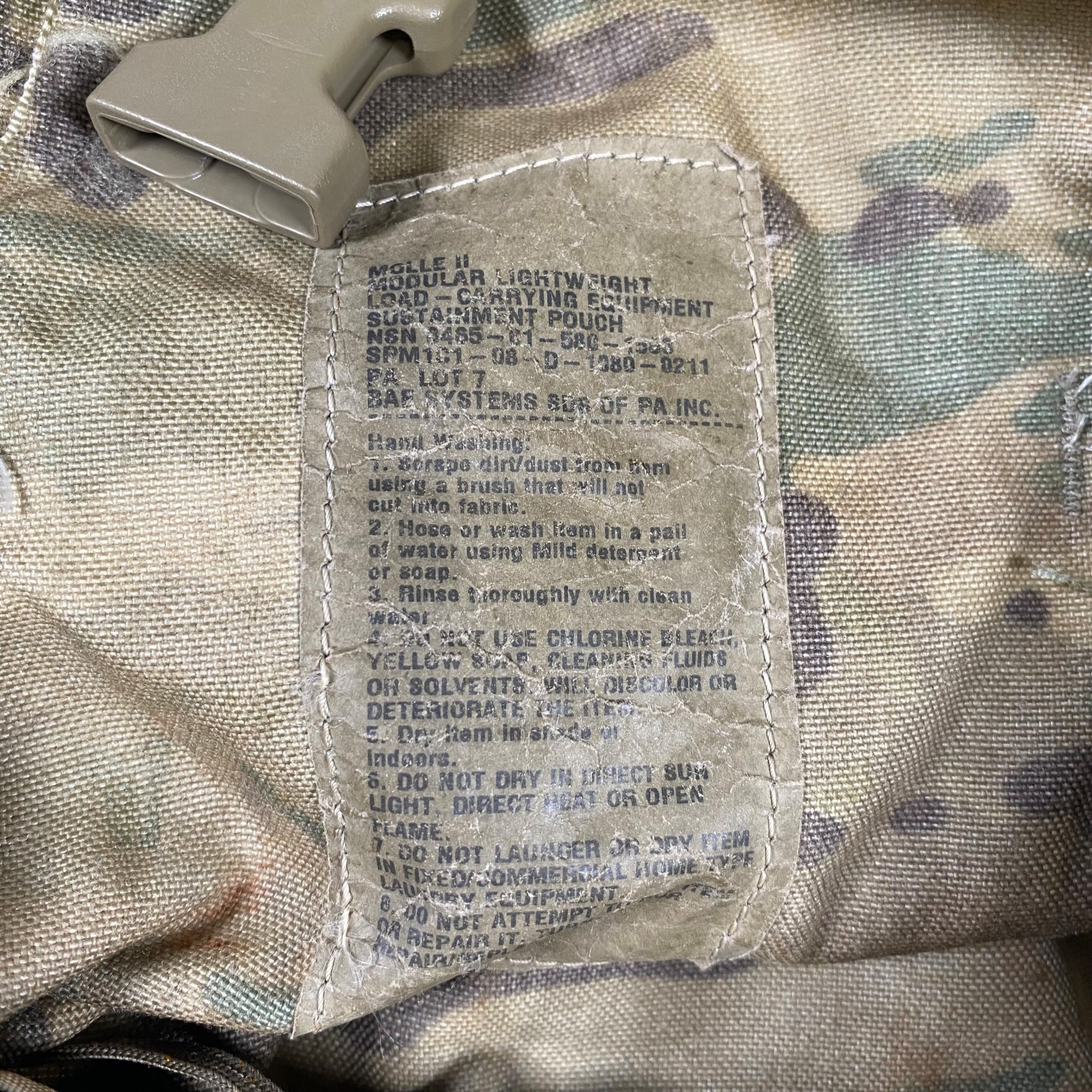 USGI OCP Multicam Sustainment Pouch Molle II GOOD USED - One (1) Pouch