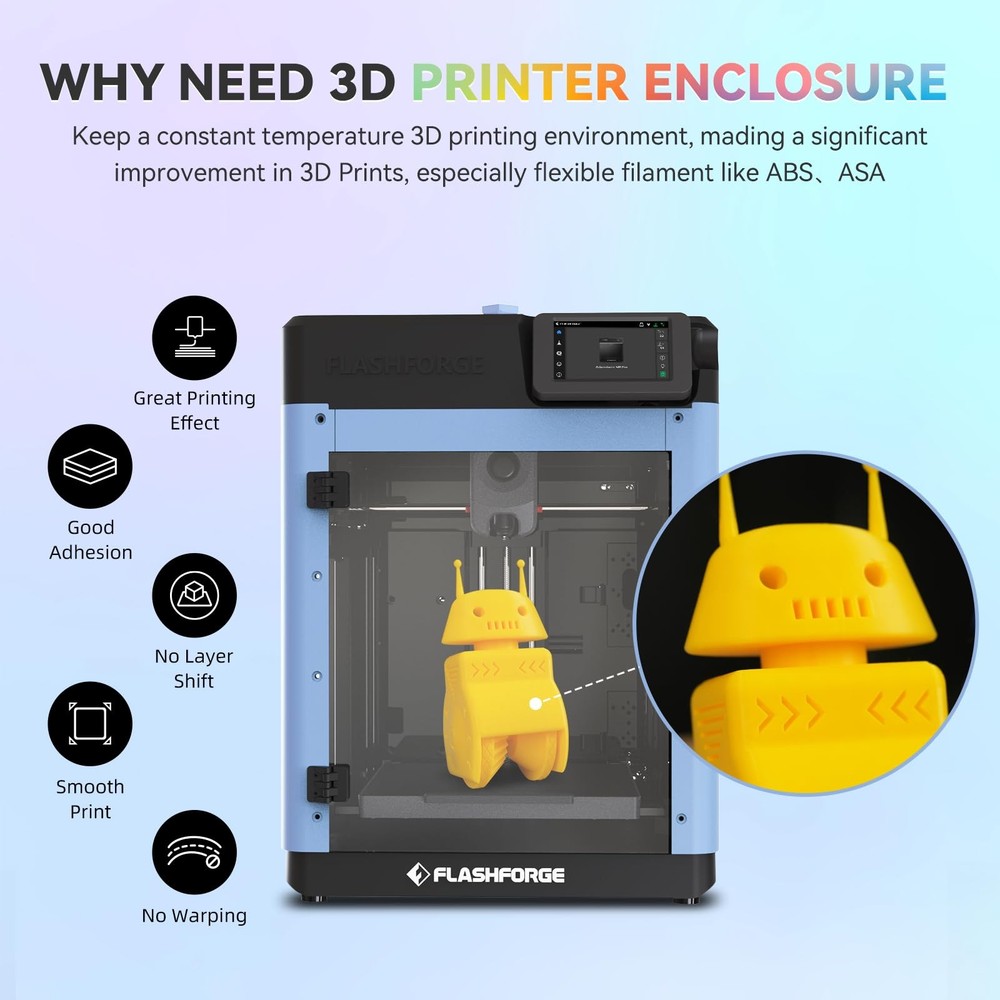 FLASHFORGE Adventurer 5M 3D Printer Enclosure Kit, DIY AD5M Kit